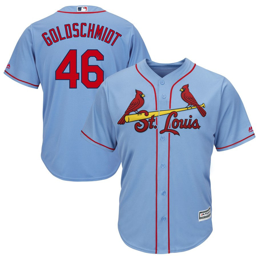 Paul Goldschmidt Majestic St. Louis Cardinals blue jersey