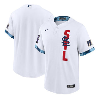 Custom St. Louis Cardinals white All-Star jersey