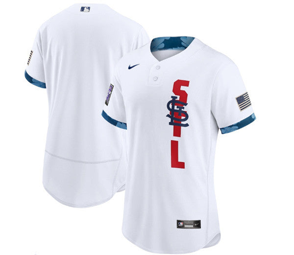 Custom St. Louis Cardinals white All-Star jersey