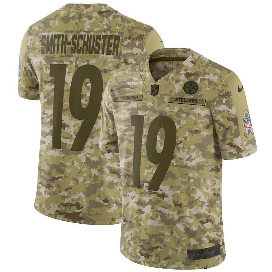 JuJu Smith-Schuster Pittsburgh Steelers camo Salute To Service jersey