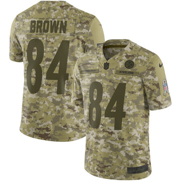 Antonio Brown Pittsburgh Steelers camo Salute To Service jersey