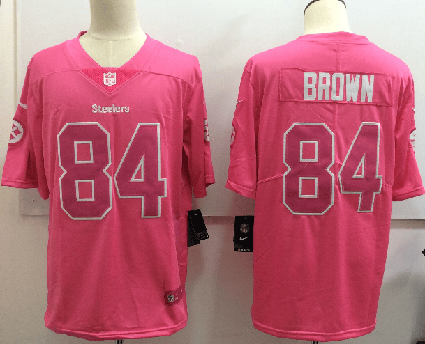 Antonio Brown Pittsburgh Steelers pink Limited jersey