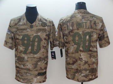 T. J. Watt Pittsburgh Steelers camo Salute To Service jersey