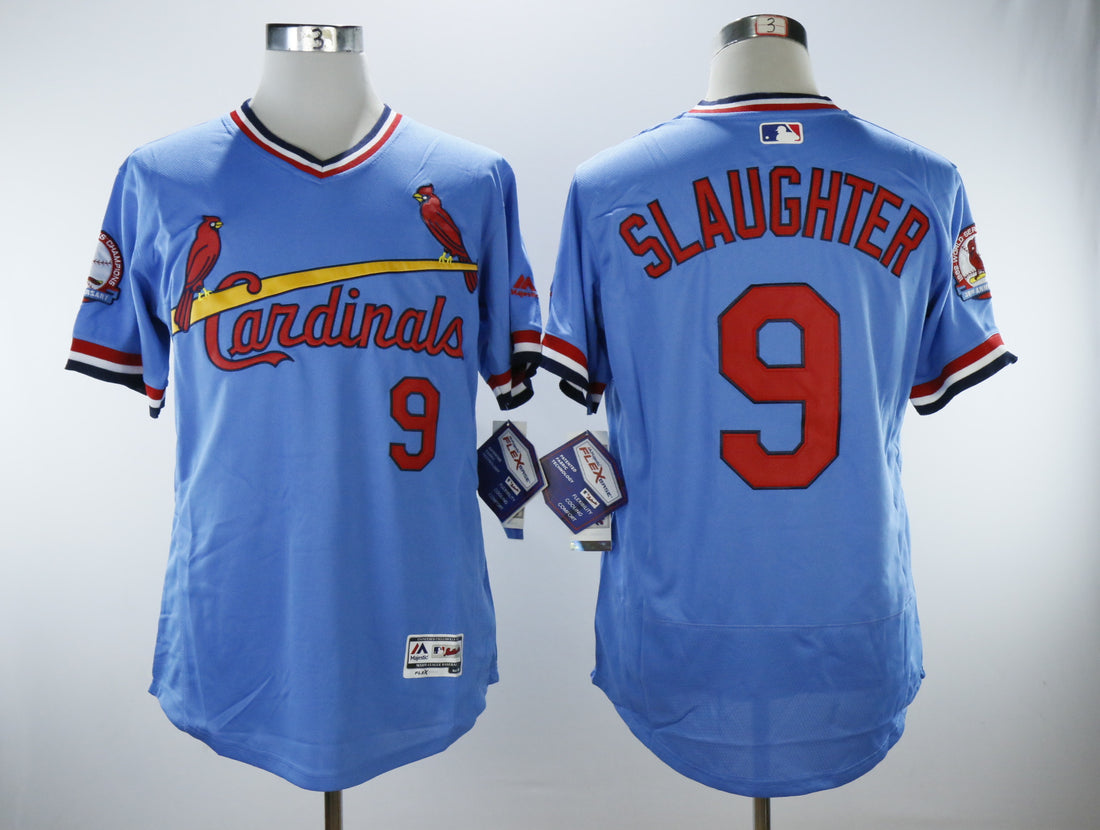 Enos Slaughter St. Louis Cardinals blue Cooperstown jersey