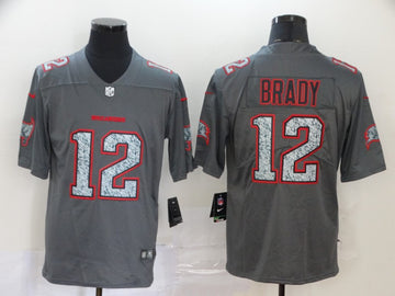 Tom Brady Tampa Bay Buccaneers gray Fashion Static jersey