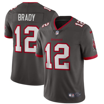 Tom Brady Tampa Bay Buccaneers grey Vapor jersey