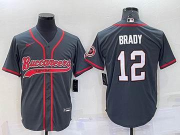Tom Brady Tampa Bay Buccaneers gray jersey