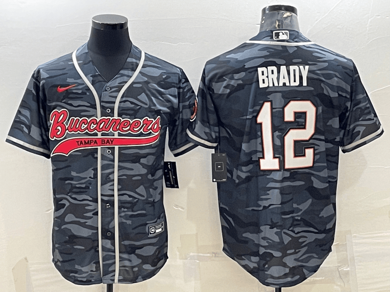 Tom Brady Tampa Bay Buccaneers grey Camo jersey