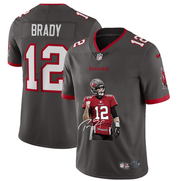 Tom Brady Tampa Bay Buccaneers grey Vapor jersey