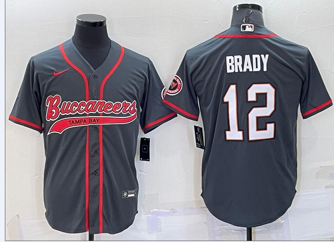 Tom Brady Tampa Bay Buccaneers grey jersey