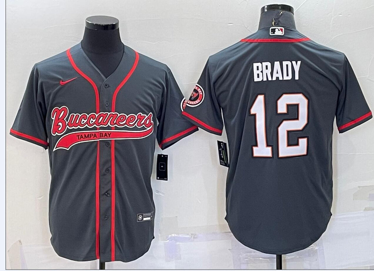 Tom Brady Tampa Bay Buccaneers grey jersey