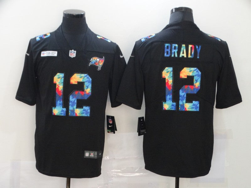 Tom Brady Multi-Color Tampa Bay Buccaneers black Vapor jersey