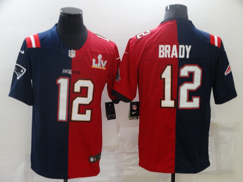 Tom Brady Tampa Bay Buccaneers red Split jersey