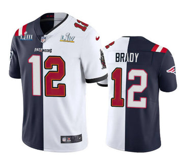 Tom Brady Tampa Bay Buccaneers white Split jersey