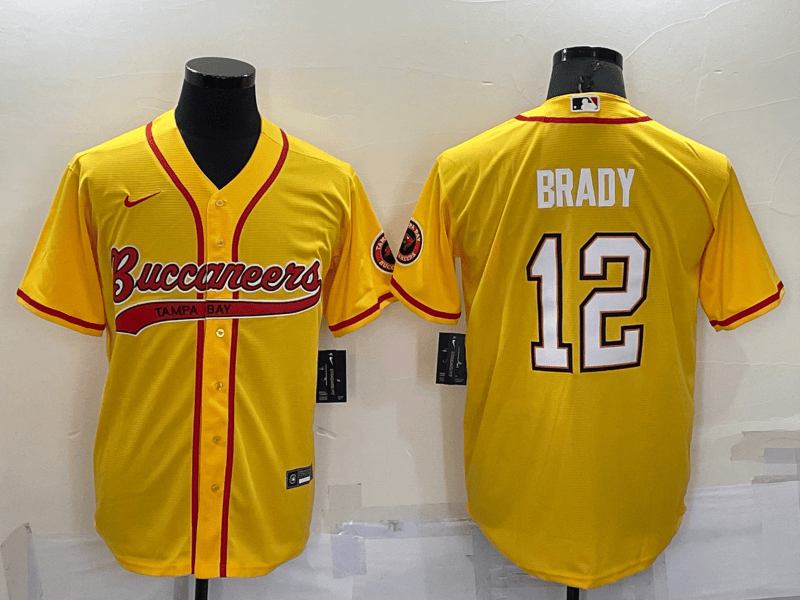 Tom Brady Tampa Bay Buccaneers yellow jersey