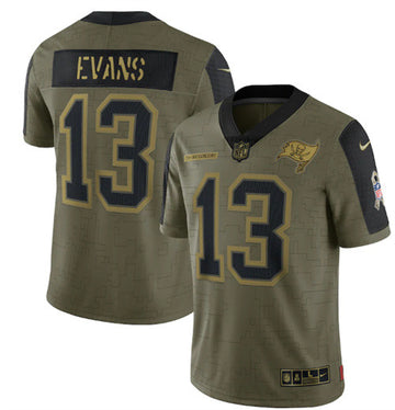 Mike Evans Tampa Bay Buccaneers olive Salute To Service jersey