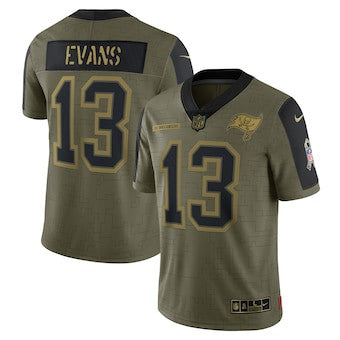 Mike Evans Tampa Bay Buccaneers olive Salute To Service jersey
