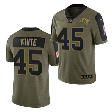Devin White Tampa Bay Buccaneers olive Salute To Service jersey