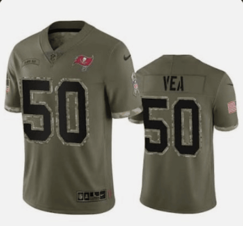 Vita Vea Tampa Bay Buccaneers olive Salute To Service jersey
