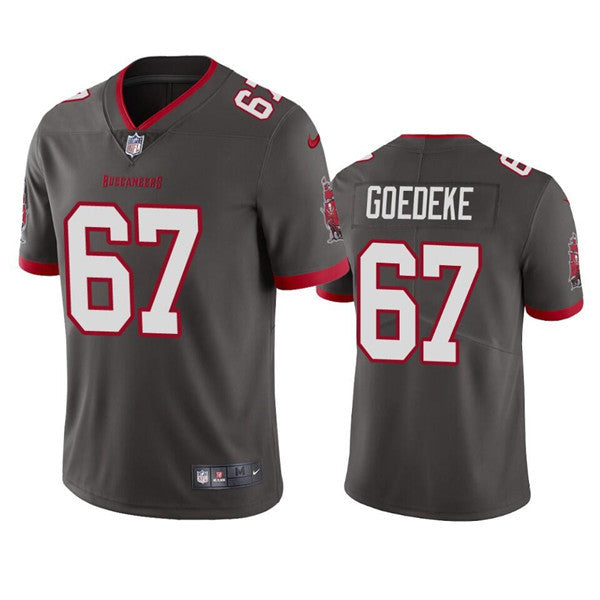 Luke Goedeke Tampa Bay Buccaneers gray Vapor jersey