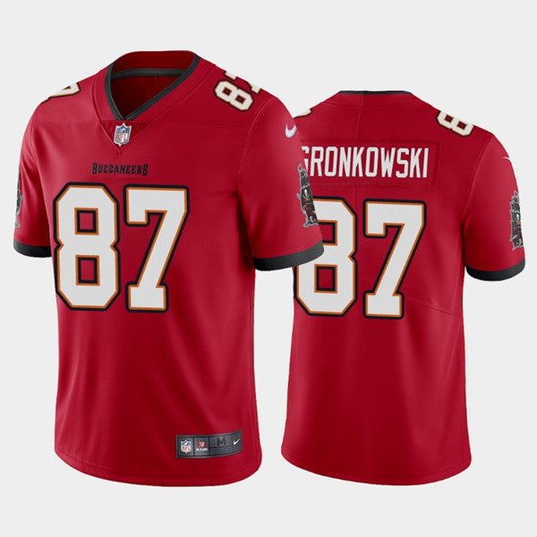 Rob Gronkowski Tampa Bay Buccaneers red Vapor jersey