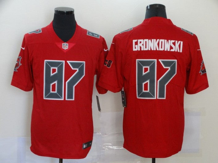 Rob Gronkowski Tampa Bay Buccaneers red Color Rush jersey