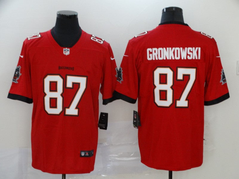 Rob Gronkowski Tampa Bay Buccaneers red Vapor jersey