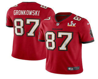Rob Gronkowski Tampa Bay Buccaneers red Vapor jersey