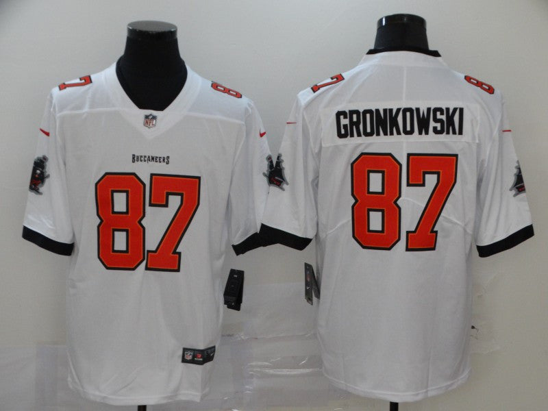 Rob Gronkowski Tampa Bay Buccaneers white Vapor jersey
