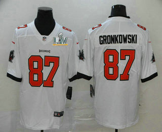 Rob Gronkowski Tampa Bay Buccaneers white Vapor jersey