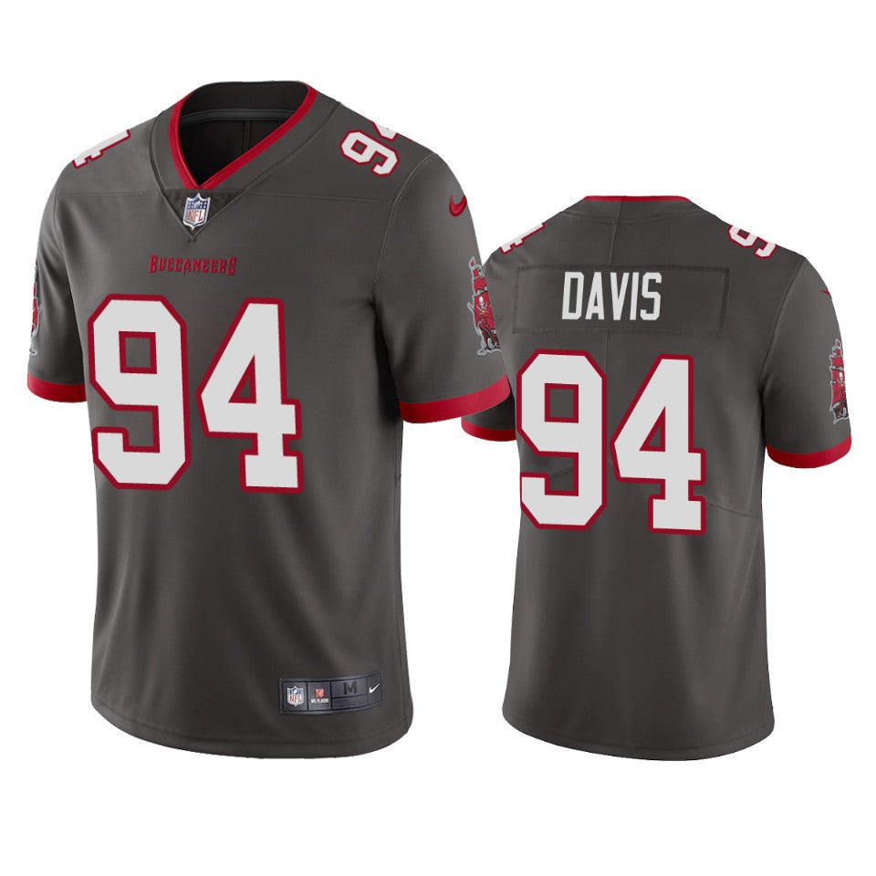 Khalil Davis Tampa Bay Buccaneers grey Vapor jersey