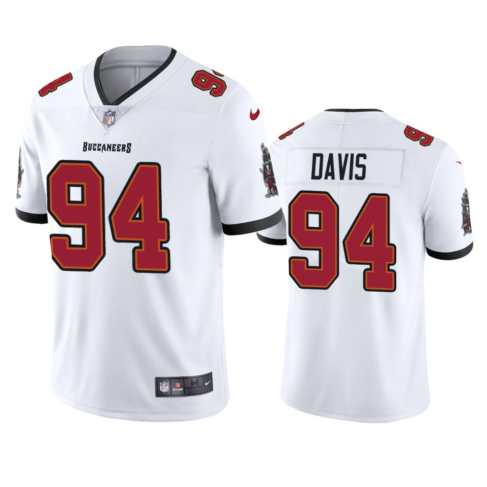 Khalil Davis New Tampa Bay Buccaneers white Vapor jersey