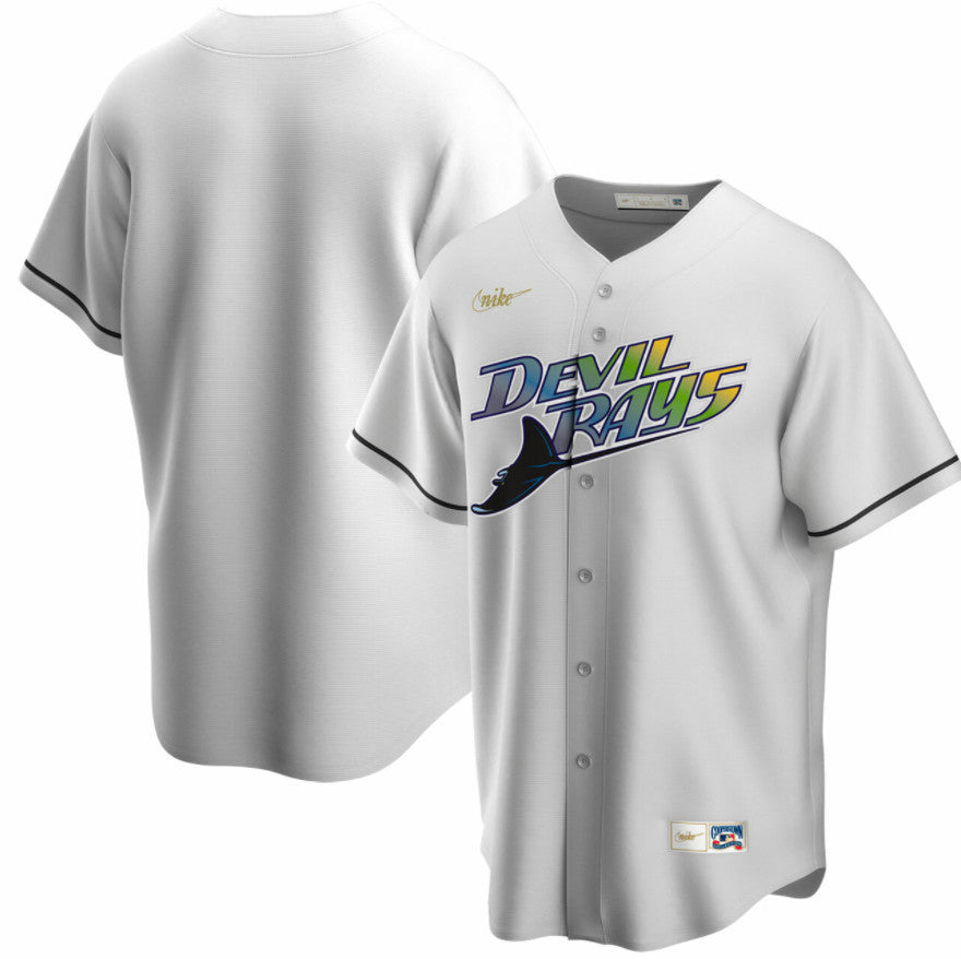 Tampa Bay Rays white Cooperstown jersey