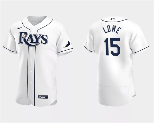 Josh Lowe Tampa Bay Rays white jersey