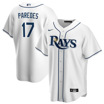 Isaac Paredes Tampa Bay Rays white jersey