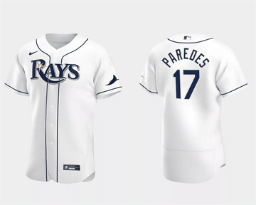Isaac Paredes Tampa Bay Rays white jersey
