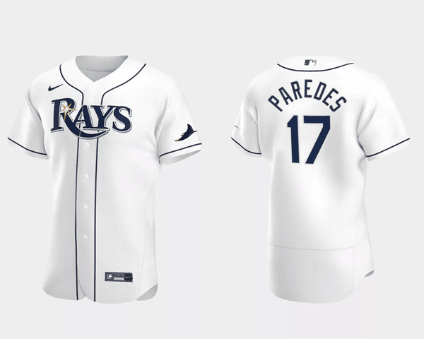 Isaac Paredes Tampa Bay Rays white jersey