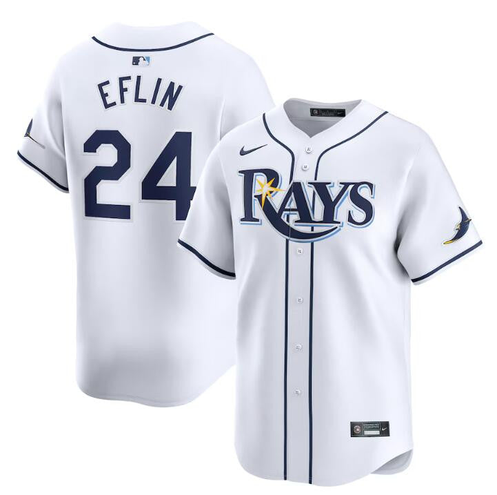 Zach Eflin Tampa Bay Rays white Limited jersey