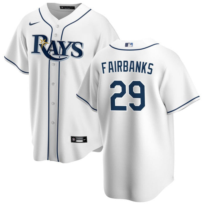 Pete Fairbanks Tampa Bay Rays white jersey