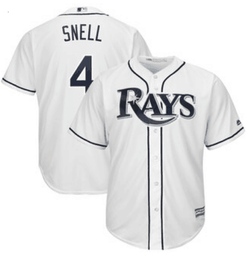 Blake Snell Tampa Bay Rays white jersey