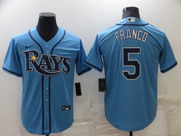 Wander Franco Tampa Bay Rays blue jersey