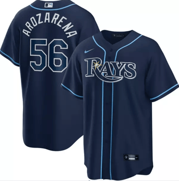 Randy Arozarena Tampa Bay Rays navy jersey