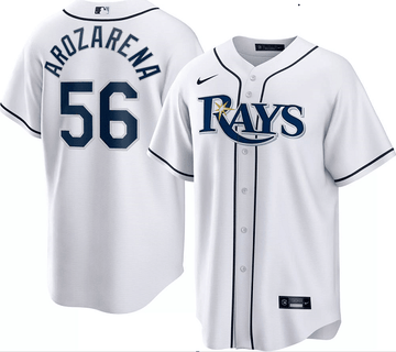 Randy Arozarena Tampa Bay Rays white jersey