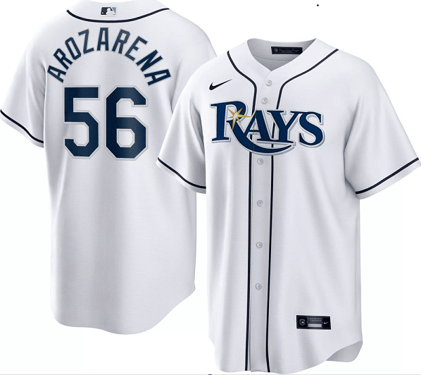 Randy Arozarena Tampa Bay Rays white jersey