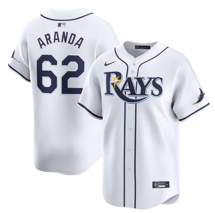 Jonathan Aranda Tampa Bay Rays white Limited jersey