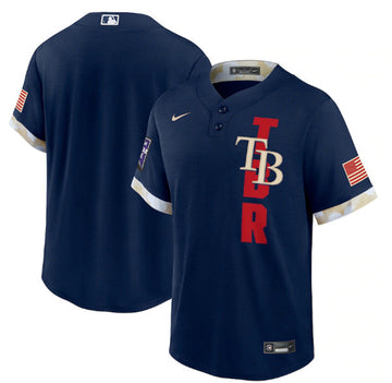 Custom Tampa Bay Rays navy All-Star jersey