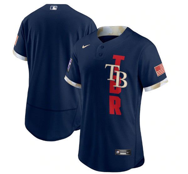 Custom Tampa Bay Rays navy All-Star jersey