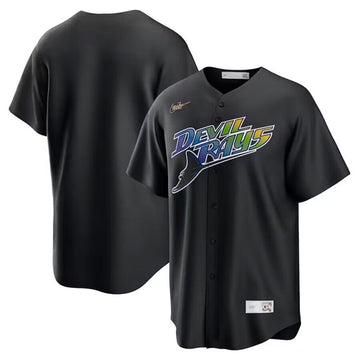 Custom Tampa Bay Rays black jersey