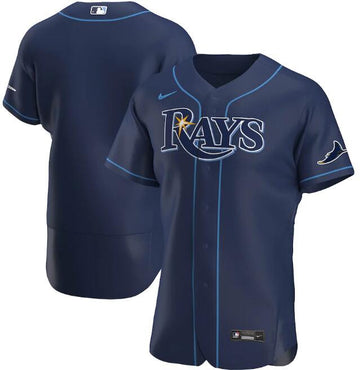 Custom Tampa Bay Rays navy jersey