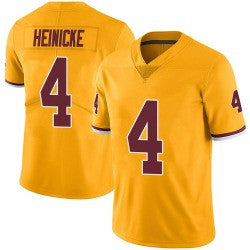 Taylor Heinicke Washington Washington Commanders gold Color Rush jersey